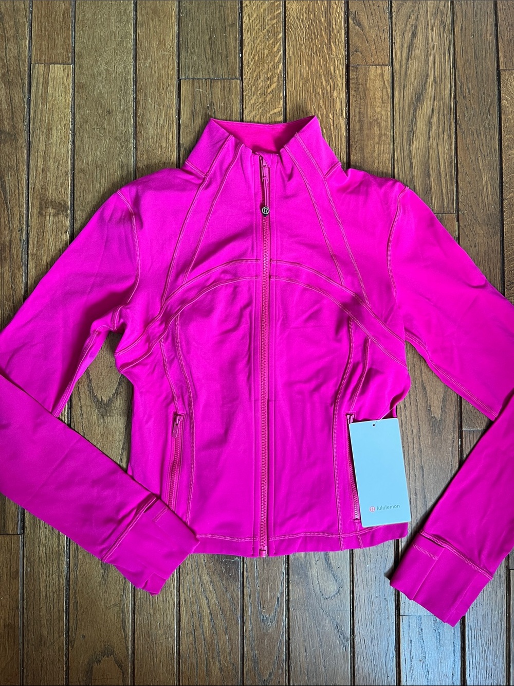 Lululemon Pink Flare Define Cropped Jacket Nulu Size 8 NEW WITH TAGS NWT